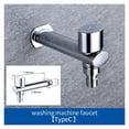 thumbnail image 2 of 2 Water Outlet Washing Machine Faucet Tap, Double Spout Garden Outdoor Water Tap Chrome Plated ,Versatile Features, 2 of 5