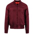 thumbnail image 1 of Build Your Brand - Chaqueta estilo bomber en contraste par ahombre (Burdeos) Build Your Brand UTRW5670_burgundy, 1 of 3