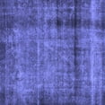 thumbnail image 1 of Ahgly Company Machine Washable Indoor Square Abstract Blue Modern Area Rugs, 8' Square, 1 of 4