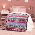 thumbnail image 4 of LHSHID to My Girlfriend Blanket Girlfriend Gifts I Love You Blessing Sweet Sayings QuoteThrow Blankets Birthday Gifts for Her Anniversary Present Soft Blankets for Bed Sofa and Couch 30"x40", 4 of 7