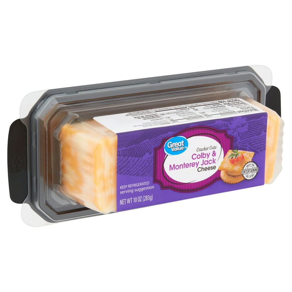 Great Value Cracker Cuts Colby & Monterey Jack Cheese, 10 oz