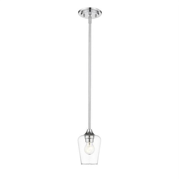 Z Lite 473MP-CH 6 in. Joliet 1 Light Chrome Mini Pendant Ceiling Light