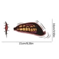thumbnail image 3 of Xihbxyly Almacén de liquidación Pegatinas de boca de Halloween Pegatinas de decoración de labios de terror DIY Pegatinas de maquillaje Suministros de fiesta, 3 of 6