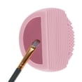 thumbnail image 4 of Unique Bargains Semi-oval Makeup Brush Cleaner 1 Pc Pink, 4 of 6