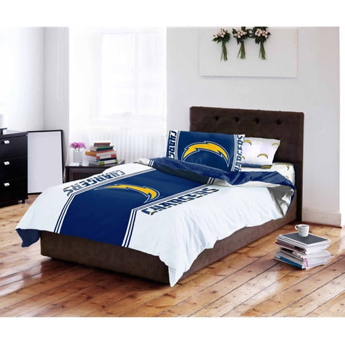 NFL Los Angeles Chargers Bed in a Bag Complete Bedding Set