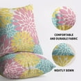 thumbnail image 5 of Spring Pillow Covers 20X20 Inch Set of 2, Yellow Pink Blue Colored Floral Colorful Easter Themed Flower Decorative Throw Pillow Covers Outdoor Farmhouse Cushion Case for Couch Sofa Bed Decor, 5 of 5