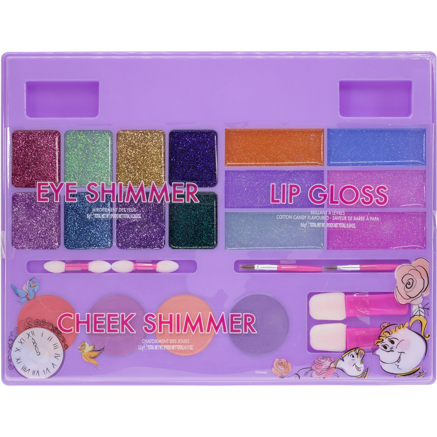 Disney Princess - Townley Girl Kids Vanity Compact Make-Up Kit, Play & Dress-Up Set, Age 3+ - image 3 of 11