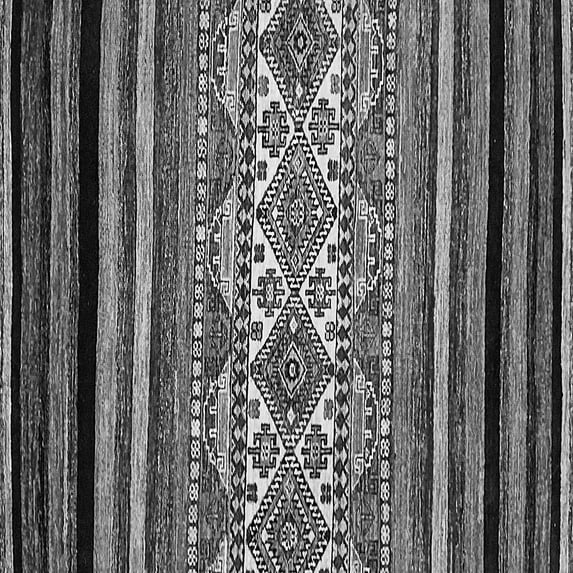 Ahgly Company Indoor Square Abstract Gray Modern Area Rugs, 7' Square