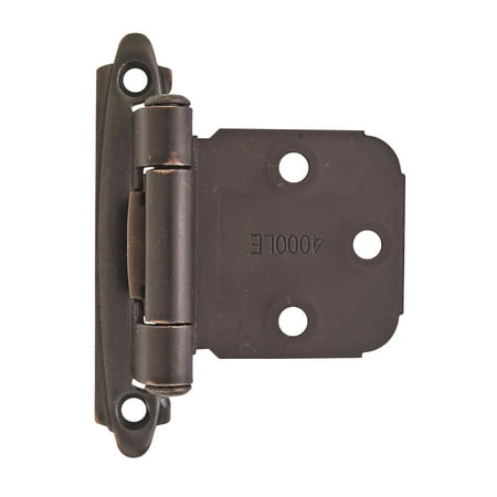 Variable Overlay Self-Closing, Face Mount Oil-Rubbed Bronze Hinge - 2 (Best Oil For Squeaky Door Hinges)
