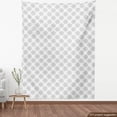 thumbnail image 4 of Ambesonne White Lace Print Fabric by the Yard Upholstery, Dots Flower Form, 2 Yards, Charcoal Grey Pearl, 4 of 5