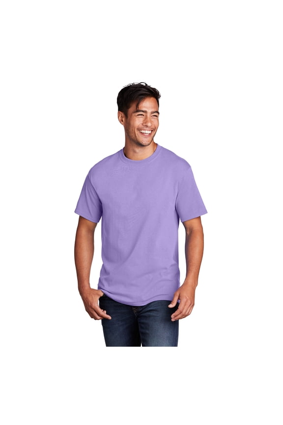 mpany Men's Core Cotton Classic Comfort and Relabeling Casual T-Shirts Lavender 4X-Large