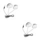thumbnail image 4 of Tholdsy Deportes Auriculares con cable con micrófono Auriculares estéreo Auriculares Música Auriculares Computadora Tableta Teléfono Plata 2Conjunto, 4 of 6