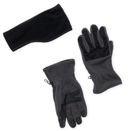Men's Fleece Gloves and Headwrap Set