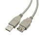 Cable Wholesale 10U2-02101E Type un Mâle pour Taper une Femelle, Câble d'Extension USB 2.0 - 1 ft. – image 1 sur 1