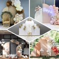 thumbnail image 5 of Efavormart 6ft Matte Beige Fitted Spandex Half Moon Wedding Arch Cover, Custom Fit Chiara Backdrop Stand Cover, 5 of 11