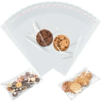 200 Pcs Cellophane Bags 4"x6" Self Sealing Cellophane Treat Bags Clear Cookie Bags with Seal Plastic Bags for Treats Sealable Candy Bag Adhesive Small Cello Bags for Gift Wrapper Party Favors OPP Bags