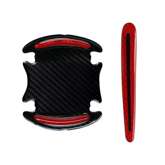 Birdeem Car Door Handle Protection Film Reflective Invisible Door Bowl Protection Sticker Carbon Fiber Door Handle Sticker Paint Scratch Sticker