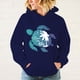 thumbnail image 2 of Nueva sudadera con capucha informal de manga larga con estampado de tortugas marinas y vibraciones de playa para mujer y hombre, 2 of 5