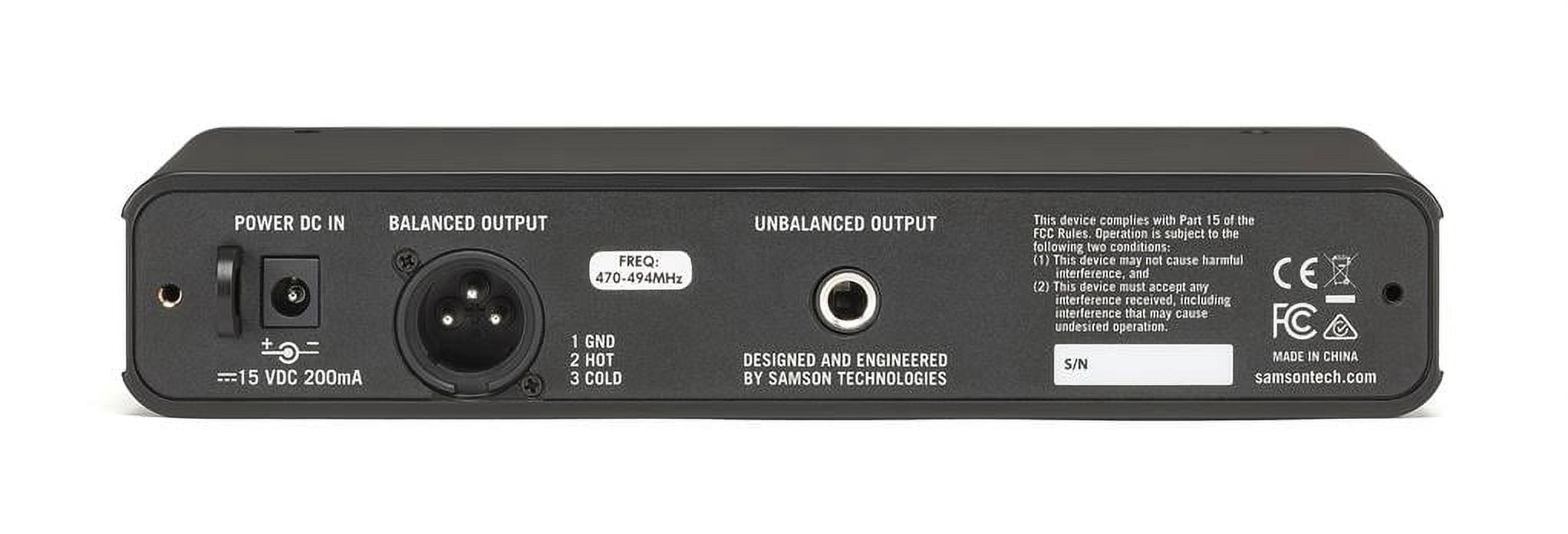 SAMSON Concert 88x Wireless UHF Lavalier Microphone Lav mic - D Band+Speaker