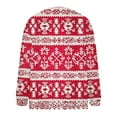 thumbnail image 5 of QATAINLAV Womens Fall Sweaters Oversized Long Sleeve Button Up Tops Ugly Graphic Knitted Cardigans Christmas Gifts, Red, M, 5 of 6