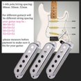 thumbnail image 2 of 3 uds diferentes cubiertas de pastilla de bobina única de latón para piezas de guitarra eléctrica Fender 48 50 52mm (cromado) 3 pastillas de sonido de bobina única, 2 of 5
