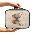 thumbnail image 2 of FKELYI Retro Floral Butterfly 2 Print PU Leather Bible Cover with Handle Book Cover Zippered Church Bible Bag for Prayer Christian Bag Book Carrier Organizer Holder, 2 of 6