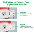 thumbnail image 3 of DOMETOUR 2PCS Portable Travel Door Lock for Hotel Rooms Apartment, Hotel Door Lock Door Safety Locks, 3 of 8