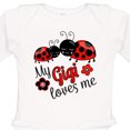 thumbnail image 4 of Inktastic My Gigi Loves Me with Cute Ladybugs Boys or Girls Long Sleeve Baby Bodysuit, 4 of 5