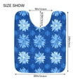 thumbnail image 5 of Ryvnso Blue Snowflakes Bathroom Shaggy Rugs Toilet Mat Soft Contour Rug, 5 of 9
