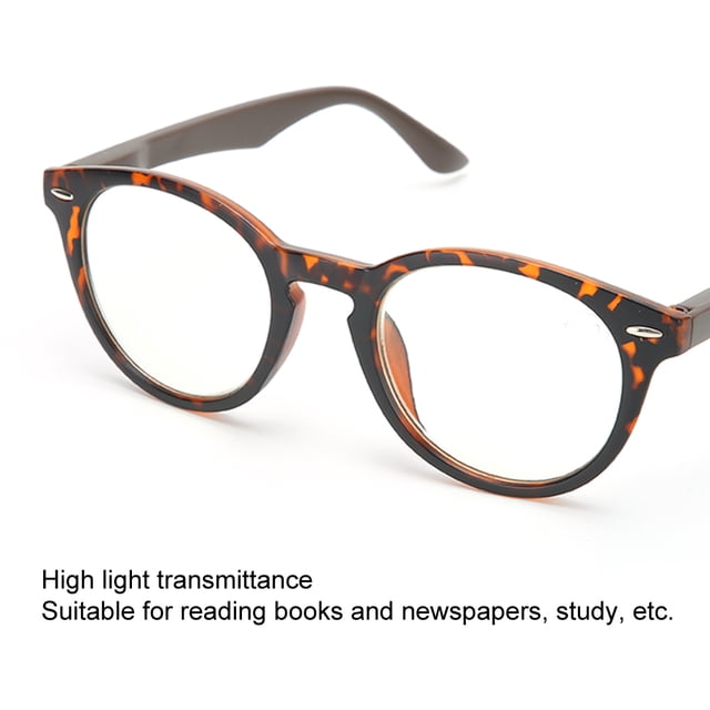 Gafas de lectura Unisex Alivio de la fatiga visual Gafas de lectura Gafas de presbicia de alta definición con estuche+400 Estampado de leopardo Pata Tawny ANGGREK Otros