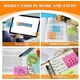 thumbnail image 5 of Nvzi 10 blocs de notas adhesivas transparentes, 3 x 3 pulgadas, notas adhesivas transparentes para anotaciones en libros, 50 hojas/bloc, color rosa, 5 of 5