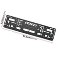 thumbnail image 2 of Soporte de placa licencia anticorrosión soporte de licencia de coche cubierta de etiqueta de coche 2 piezas, 2 of 5