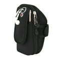 thumbnail image 4 of MasteelfCA Sac de Bras de Sport Unisexe Portable Multifonctionnel Poches Poignet Porte-Clés Argent Cellulaire Jogging Course Cyclisme Randonnée pour Téléphones Moins de 6 Pouces - L (Noir), 4 of 6
