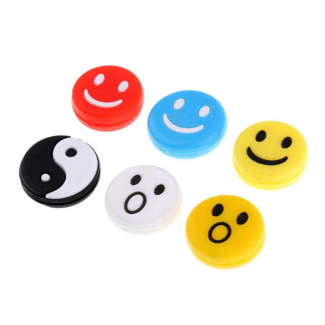 6Pcs Replacement Tennis Racquet Shock Absorber Vibration Dampeners Damper Set t for Tennis Racket Strings,Tennis Racquet, Tennis Players Mixed Color