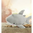 thumbnail image 5 of DolliBu Gray Shark Stuffed Animal Coin Bank - Super Soft Shark Plush Piggy Bank, Ocean Life Animal Plush Children's Piggy Bank, Cute Sea Creature Plush Shark Room Decor for Kids - 9 Inches, 5 of 7