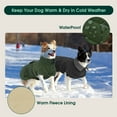 thumbnail image 6 of Kuoser Dog Coat Warm Dog Winter Jacket for Small Medium Large Dogs, Green, XXL, 6 of 10