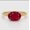 Rose Plated, variant on Solitaire Oval Cut Ruby Emgagement Ring, Dainty Minimalist Ring, Daily Wear Ring, Stackable Band Ring, Single Gemstone Ring, Handmade Jewelry
