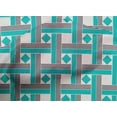thumbnail image 4 of oneOone Cotton Poplin Fabric Diamond & Basketweave Geometric Print Fabric By Yard 56 Inch Wide, 4 of 4