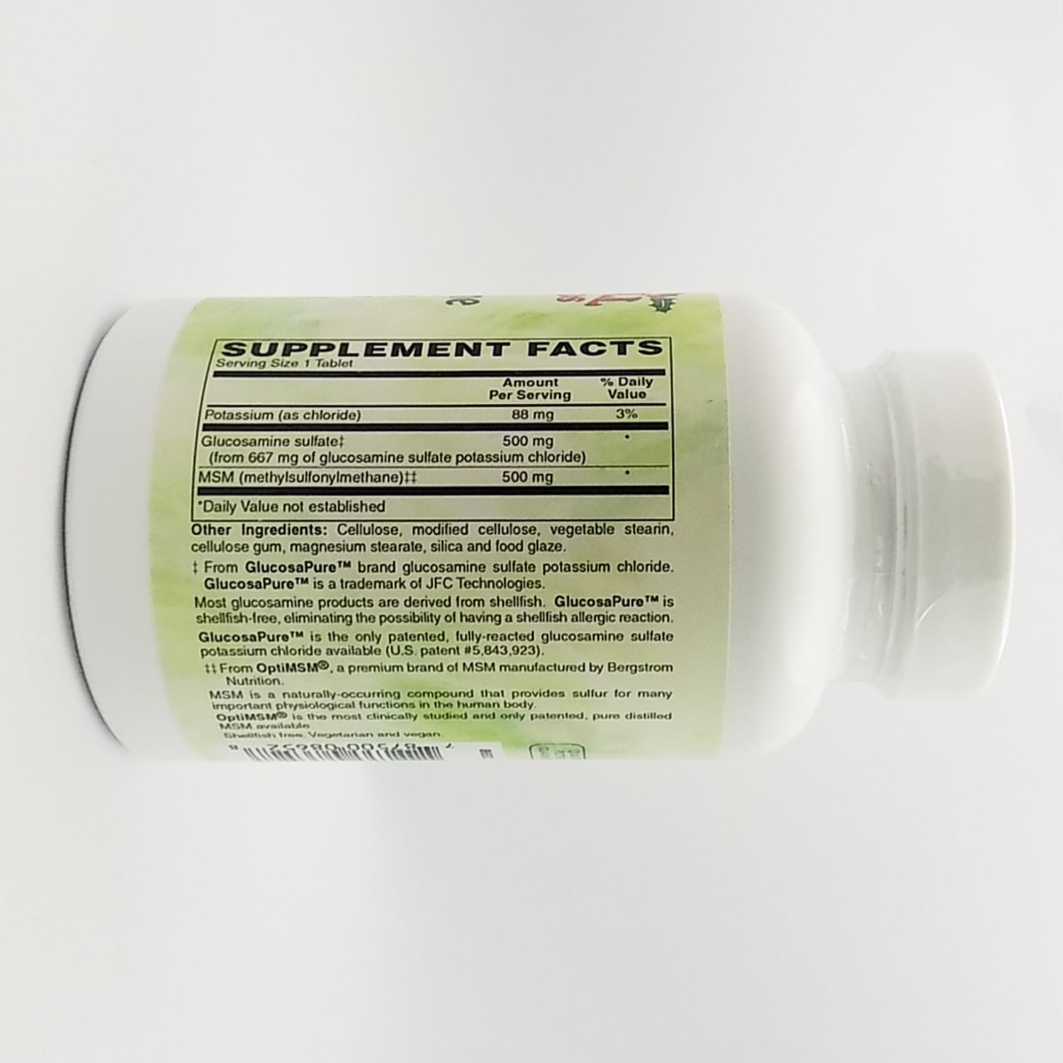 Holly Hill Health Foods, Glucosamine Sulfate and MSM (Shellfish Free), 120 Vegetarian Tablets