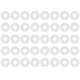 thumbnail image 2 of 40 Pcs/set White Round Clothing Rack Hanger Size Dividers Closet Wardrobe Sales Shopping Mall Clothing Round Ring Size Dividers, 2 of 5