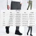 thumbnail image 3 of Casual Pants for Men, Pleated Pocket Button Waist Quick-Dry Full Length Pants for Spring Summer, 3 of 9