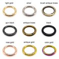 thumbnail image 5 of Anillo redondo de puerta de resorte de Metal, bolso de cuero que se puede abrir, correa de cinturón, hebilla, llavero, colgante de equipaje, cadena para perro, cierre a presión, gancho de Clip, 5 of 5