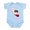 Sky Blue, variant on CafePress - CALI STATE W BEAR Body Suit - Baby Light Bodysuit, Size Newborn - 24 Months