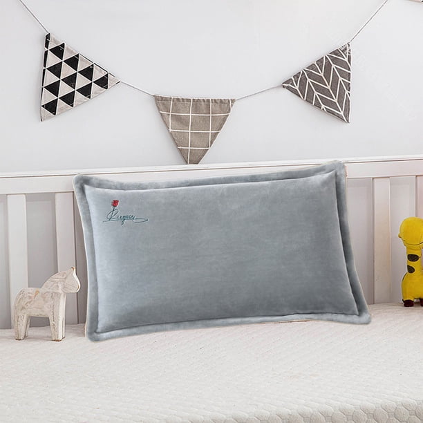 Funda de almohada de terciopelo para invierno | Funda de almohada suave y acogedora | Ropa de cama decorativa bordada | Tejido cálido para el dormitorio