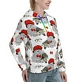 thumbnail image 6 of Kdxio Rabbit And Hedgehog Print Womens Oversized Hoodies Sweatshirts Hooded Pullover Tops Sweaters Casual-Medium, 6 of 7