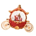 thumbnail image 6 of perfeclan Christmas Snow Globe Musical Globe Ornament Night Light Music Box Christmas Carriage Snow Globe for Wife Husband Daughter Son Red, 6 of 9