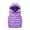 19#Purple, variant on Kids Puffer Vest Lightweight Hooded Gilet Zip Up Insulated Sleeveless Jacket Winter Outerwear