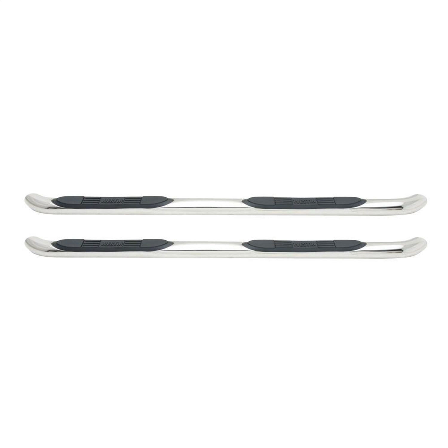 Westin 23-3380 E-Series 3" Round Nerf Step Bars - Polished Stainless Steel Fits select: 2009-2017 CHEVROLET TRAVERSE, 2017 GMC ACADIA