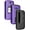 Purple, variant on Case with Clip for Jitterbug Flip2, Nakedcellphone [Grid Texture] Hard Shell Cover with [Rotating/Ratchet] Belt Hip Holster Holder for Jitterbug Flip 2 Phone (aka Lively Flip) (4053SJ7)