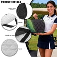 thumbnail image 6 of Uorisanigo Universal Golf Cart Seat Covers Fits for EZGO, Yamaha, Club Car and Other 2 Person Seats, Non-Slip Golf Hippie Frog Cart Seat Towel Blanket with 4 Front Pockets, 6 of 7